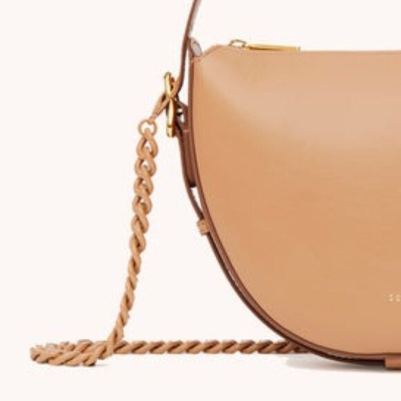 Senreve Biscotti Enamel Bold Link Shoulder Chain Bag Strap Beige - Picture 2 of 6